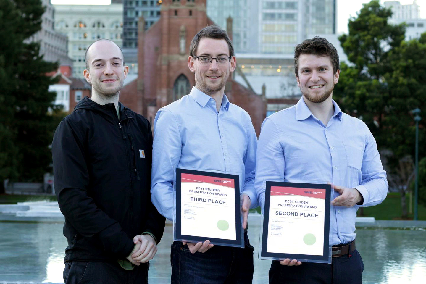 Preistragende der &quot;Best Student Presentation Awards&quot; at SPIE Photonics West 2024